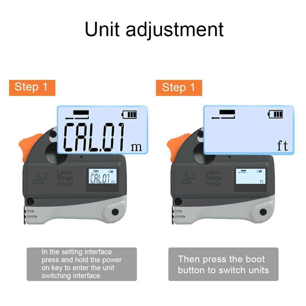 2 in 1 Laser Tape Measure