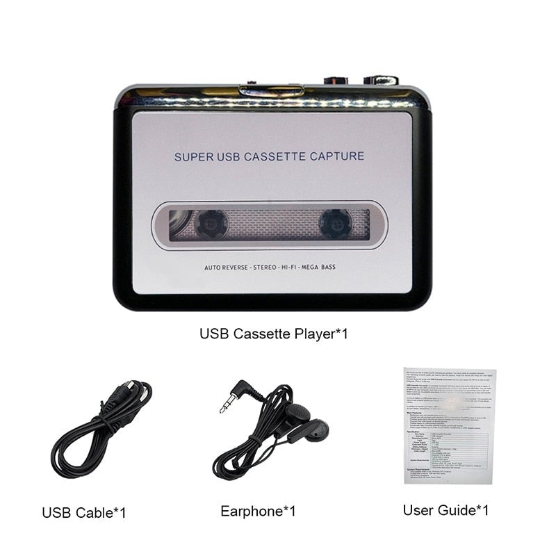 USB Cassette Player and MP3 Converter