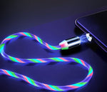 Magnetic LED Flowing Charging Cable
