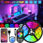 RGB LED Strip Light with Remote and Bluetooth Control