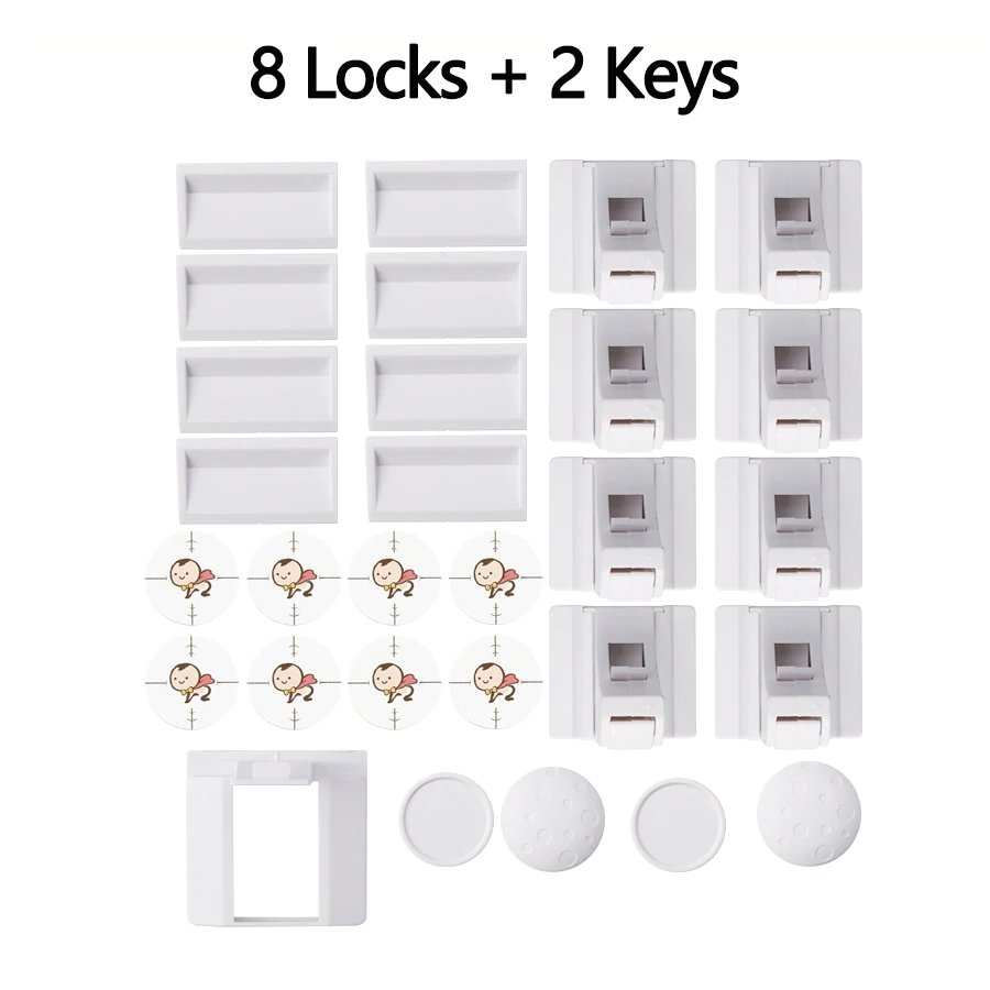 Adhesive Magnetic Cabinet Locks - Premierity