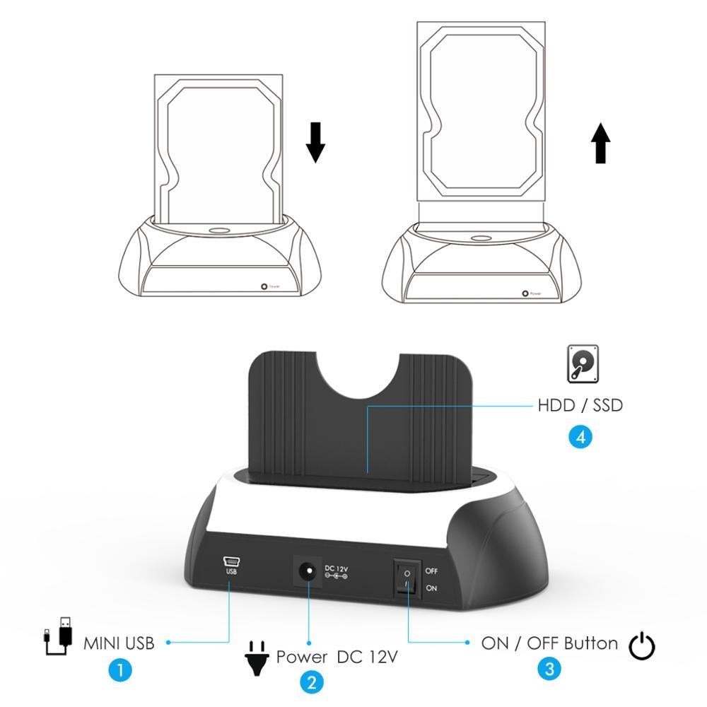 All-in-one SATA HDD Docking Station - Premierity