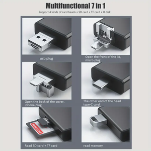 7 in 1 Card Reader and Storage Box