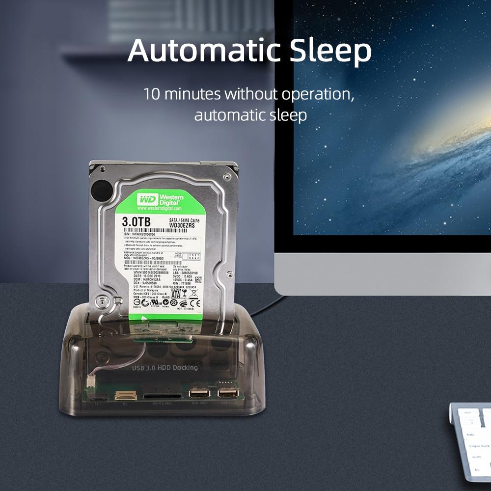 Dual Bay IDE/SATA HDD Docking Station with Card Readers - Premierity