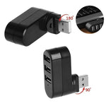 Mini Rotatable 3-Port USB Hub (Get 2-Pack, Save 30%!) - Premierity