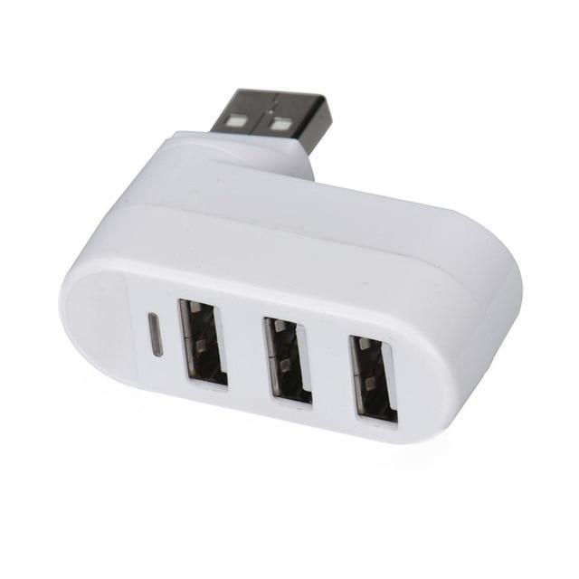 Mini Rotatable 3-Port USB Hub (Get 2-Pack, Save 30%!) - Premierity