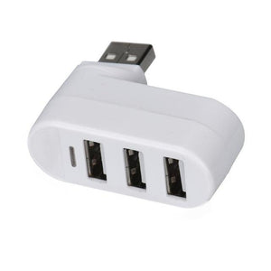 Mini Rotatable 3-Port USB Hub (Get 2-Pack, Save 30%!) - Premierity