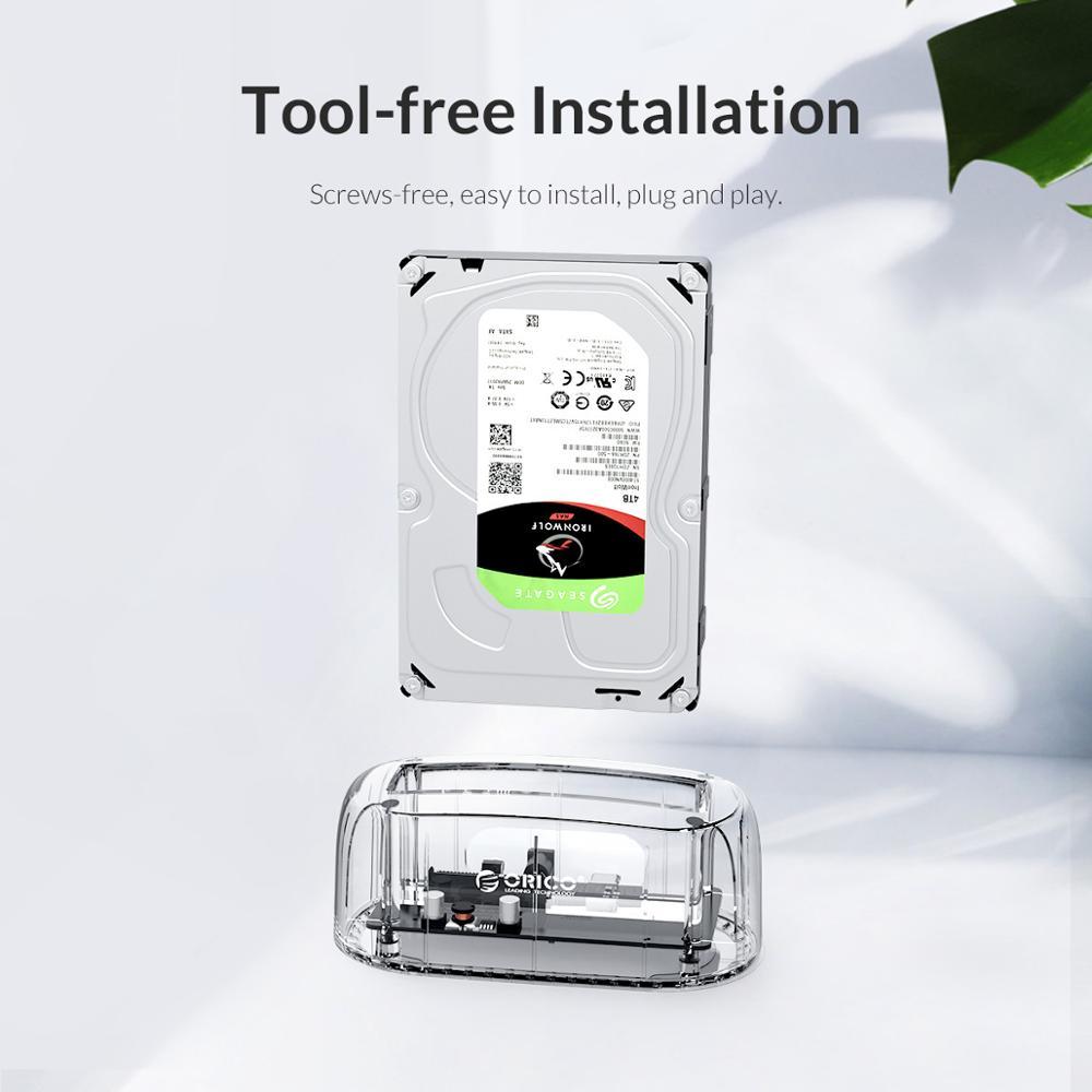 Transparent SATA HDD Docking Station - Premierity