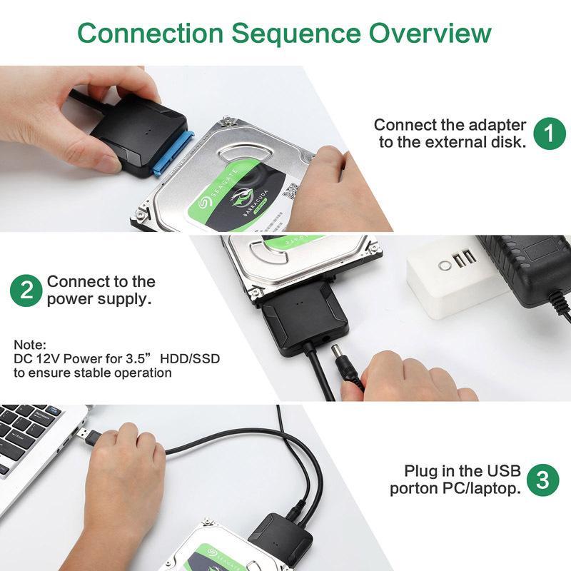 USB 3.0 to 2.5 SATA III Hard Drive Adapter