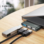 USB-C To 3-Port USB Hub - Premierity